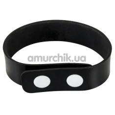 Эрекционное кольцо Silicone Cock Ring, черное - Фото №1
