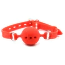 Кляп DS Fetish Mouth Silicone Ball Gag M, красный - Фото №4