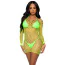 Сукня Leg Avenue Find Me In Paradise Net Mini Dress, салатова - Фото №4
