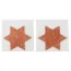 Украшения для сосков Cottelli Collection Titty Sticker Star Big Copper, золотые - Фото №1