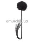 Флогер з пір'їнкою для пестощів DS Fetish Feather Flogger, чорний - Фото №1