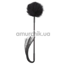 Флоггер с перышком для ласк DS Fetish Feather Flogger, черный - Фото №1