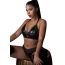 Трусики Daring Intimates Brazilian Wetlook Zipper Panty, черные - Фото №4
