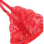 Комплект Star Night Bra Garter Belt, червоний: бюстгальтер + трусики з гартерами - Фото №9