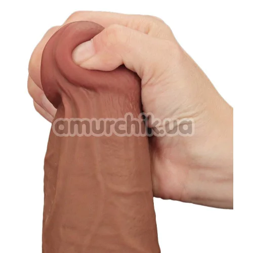 Фалоімітатор Sliding-Skin Dual Layer Dong King Sized 13.5, світло-коричневий