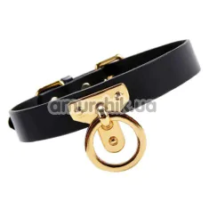 Ошейник Upko Leather Cosplay Choker М, черный - Фото №1