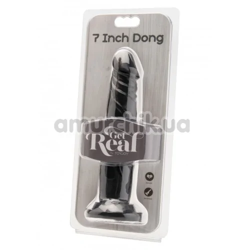 Фаллоимитатор на присоске Get Real 7 Inch Dong, черный