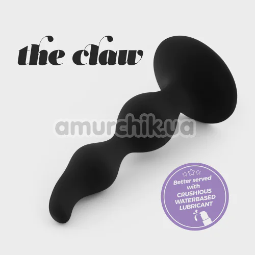 Анальная пробка Crushious The Claw, черная