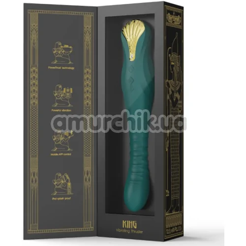 Вибратор для точки G Zalo King Vibrating Thruster, зеленый