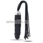 Вібратор з флогером DarkSide Big Real Anal Whip, чорний - Фото №1