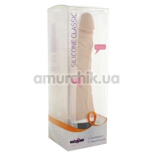 Вибратор Silicone Classic Slim, телесный