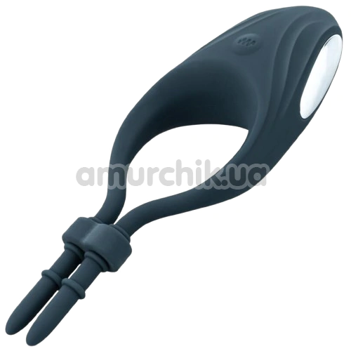 Віброкільце для члена Boners Adjustable Cock Ring, синє