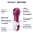 Симулятор орального сексу для жінок з вібрацією Satisfyer Lucky Libra, фіолетовий - Фото №6