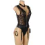 Боді з фіксаторами для рук Star Night Bodysuit With Cuffs, чорне - Фото №11