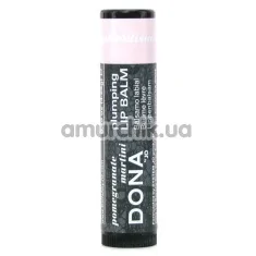 Бальзам для губ Dona Plumping Lip Balm Pomegranate Martini - гранат-мартини, 4.5 мл - Фото №1