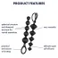 Набір из 2 анальних ланцюжків Satisfyer Love Beads, чорний - Фото №9