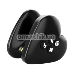 Вибратор на палец с электростимуляцией Mystim Black Edition Heart's Desire, черный - Фото №1