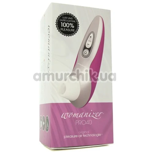 Симулятор орального сексу для жінок Womanizer Pro40, рожевий