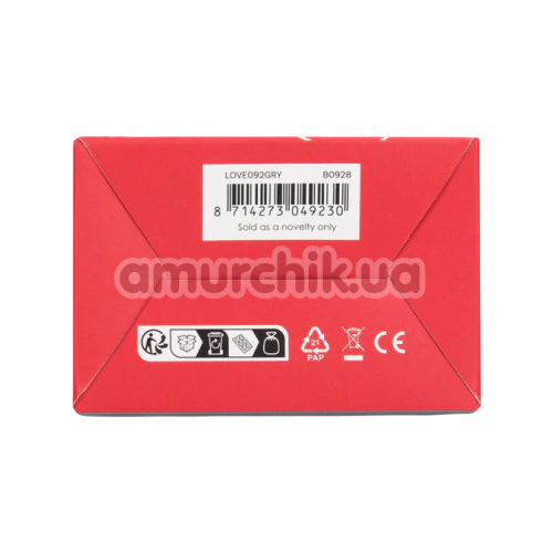 Вібратор Loveline Fingering Motion Rabbit Vibrator, сірий