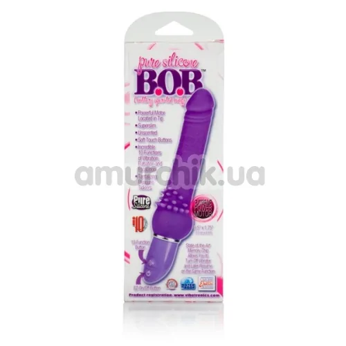 Вибратор Pure Silicone B.O.B., фиолетовый
