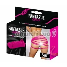 Веревка Fantazje BDSM Toys 5m, розовая - Фото №1