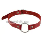 Кляп sLash Leather O-Ring Gag, красный - Фото №1