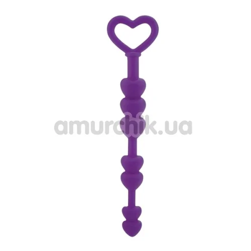 Анальний стимулятор Lia Love Beads, фіолетовий
