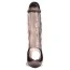 Насадка на пенис с вибрацией и увеличенной головкой Xlover Penis Extender 15.5 см, черная - Фото №3