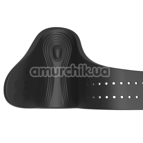 Виброкольцо для члена Ramrod Adjustable Vibrating Cockring, черное