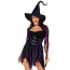 Костюм відьми Leg Avenue Mystical Witch чорний: сукня + капелюх - Фото №1