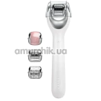 Масажер-ролер для обличчя з мікроголками Geske MicroNeedle Face Roller 9 in 1, білий - Фото №1