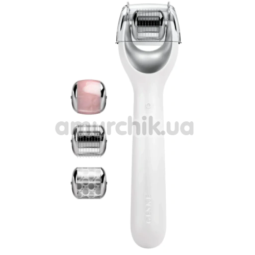 Массажер-роллер для лица с микроиглами Geske MicroNeedle Face Roller 9 in 1, белый - Фото №1