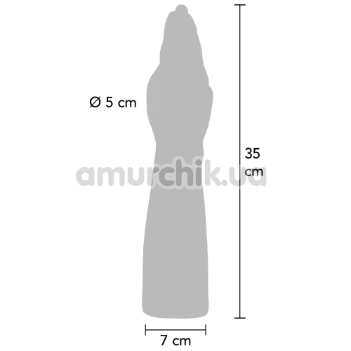 Кисть для фистинга Hidden Desire Extreme XXL Anal Gear The Hand Fucker, черная