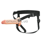 Порожній страпон Fantasy X-tensions Elite Hollow Silicone Strap-On 7, тілесний - Фото №1