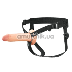 Порожній страпон Fantasy X-tensions Elite Hollow Silicone Strap-On 7, тілесний - Фото №1