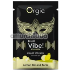 Збуджуючий гель з ефектом вібрації Orgie Dual Vibe! Liquid Vibrator Lemon Gin and Tonic - лимонний джин і тонік, 1 мл - Фото №1