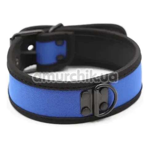 Ошейник DS Fetish Collar Neoprene, черно-синий