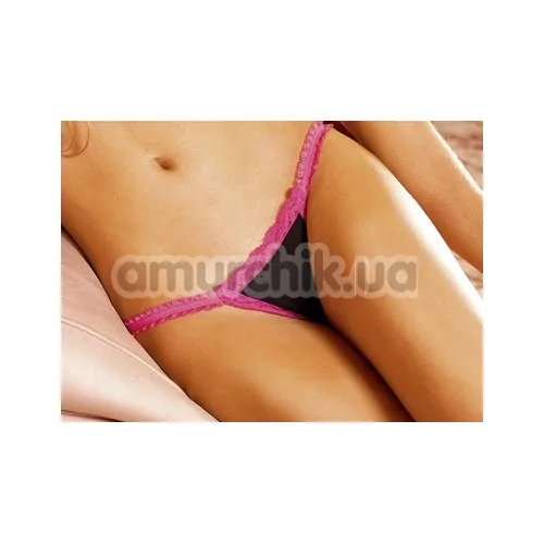 Трусики-стрінги жіночі Black - Pink Lace G - String (модель B126)