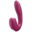Вибратор с вакуумным стимулятором Satisfyer Sunray, бордовый - Фото №4