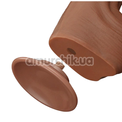 Фаллоимитатор Sliding-Skin Dual Layer Dong 11.5, коричневый