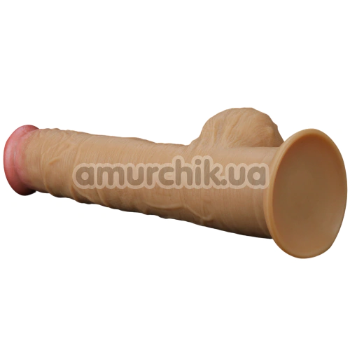 Фаллоимитатор Dual-Layered Silicone Handle Nature Cock LV411034, телесный