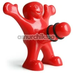 Пробка для вина Happy Man Bottle Stopper, червона - Фото №1