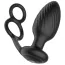 Анальная пробка с вибрацией, ротацией и эрекционным кольцом Nexus Tornado Cock and Ball Ring, черная - Фото №2