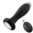 Анальна пробка з вібрацією та поштовхами Boss Series Limonster Anal Plug, чорна - Фото №2