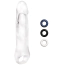 Насадка на пенис Size Up 1 Inch See-Thru Penis Extender With Ball Loop, прозрачная - Фото №1