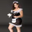 Костюм горничной JSY Sexy Lingerie 8358, черный: платье + фартук + чокер + головной убор + метелка - Фото №8
