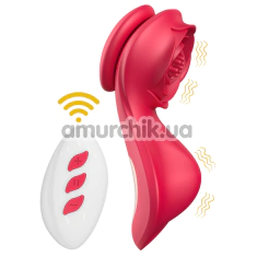 Кліторальний вібратор Sweet Play Panty Vibrator With Remote Control A1, червоний - Фото №1