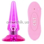 Анальная пробка с вибрацией Hi Basic Nicole's Anal Pleasure, розовая - Фото №1