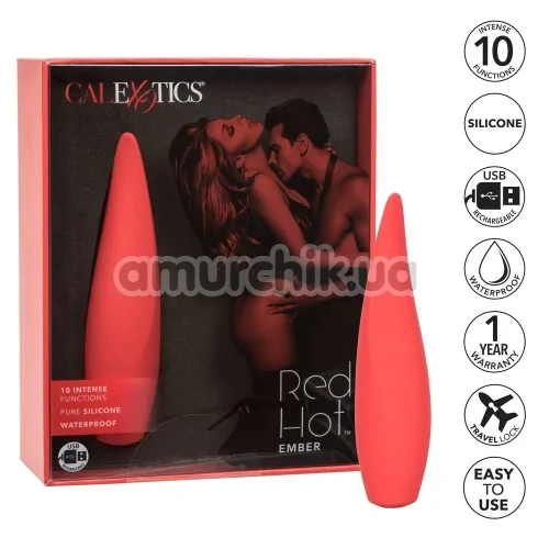 Клиторальный вибратор Red Hot Ember, красный