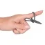 Уретральна вставка з кільцем Penis Plug With A Silicone Glans Ring, сіра - Фото №4